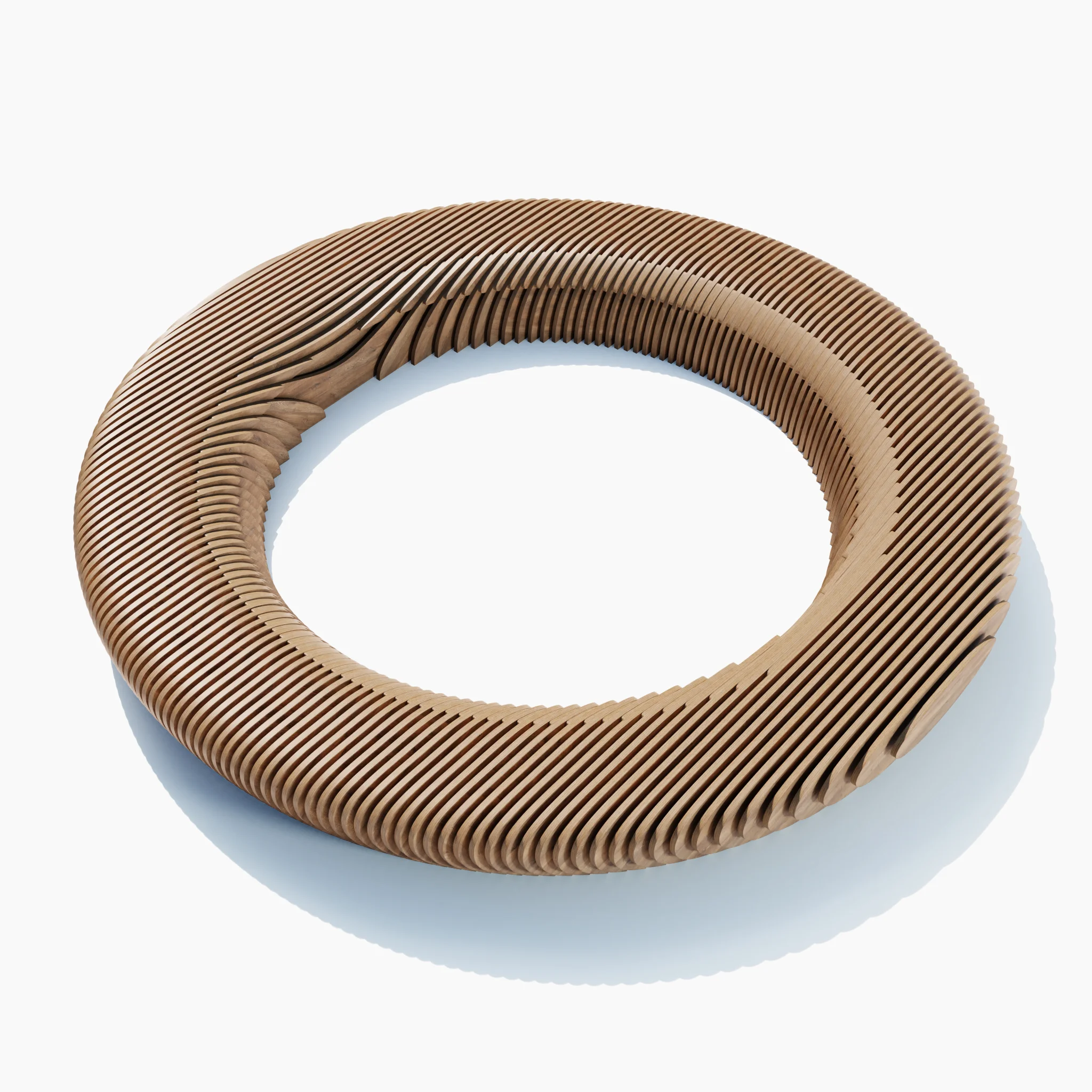 Параметрическая скамья Ring