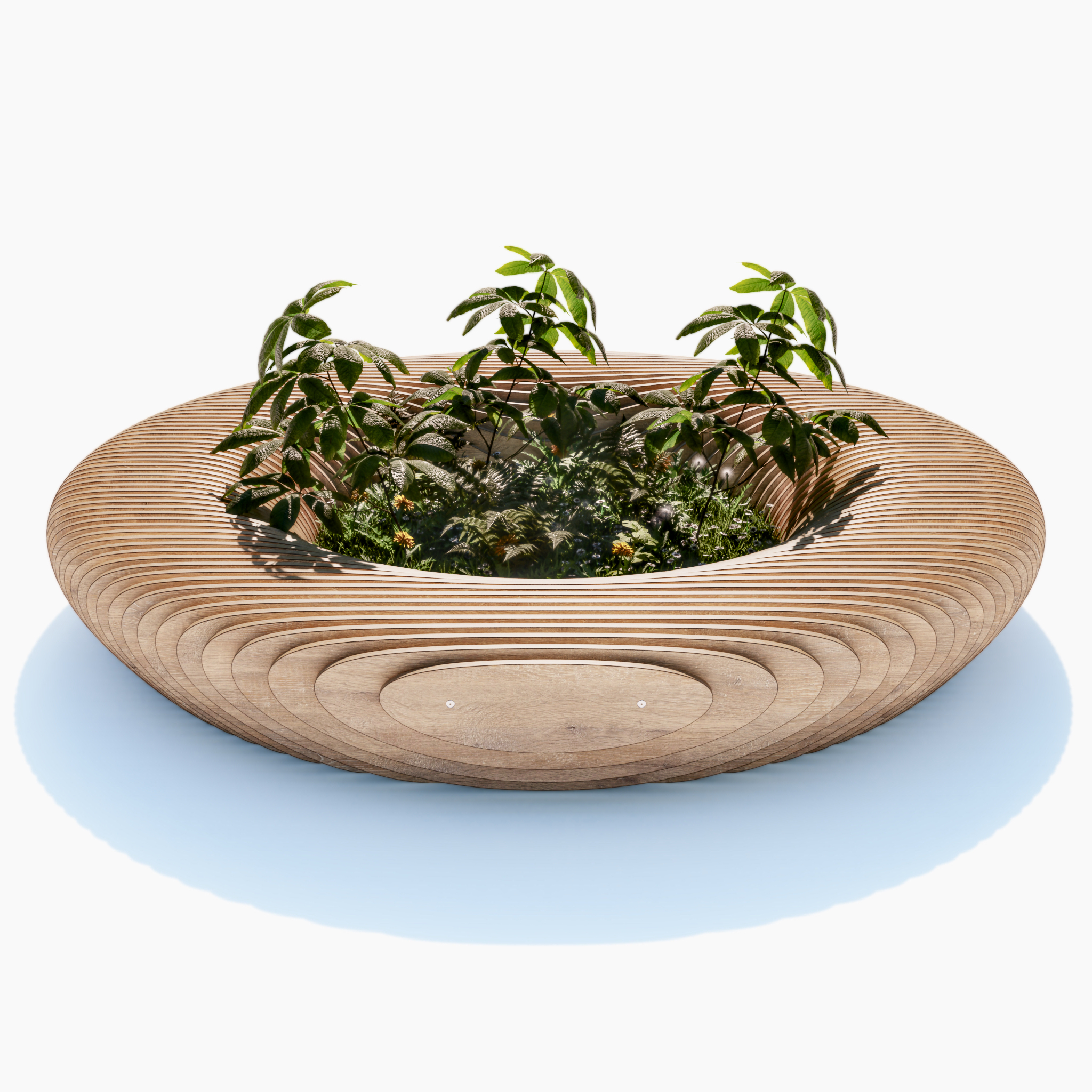 Параметрическая скамья Donut 3M